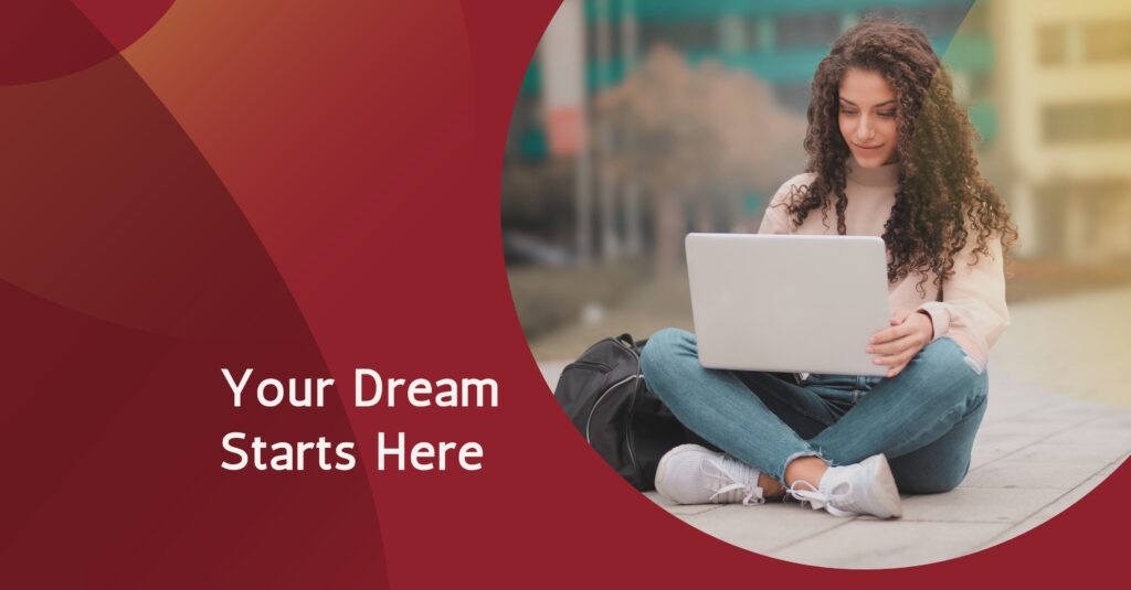 red professional gradients university education linkedin single image ad (2)